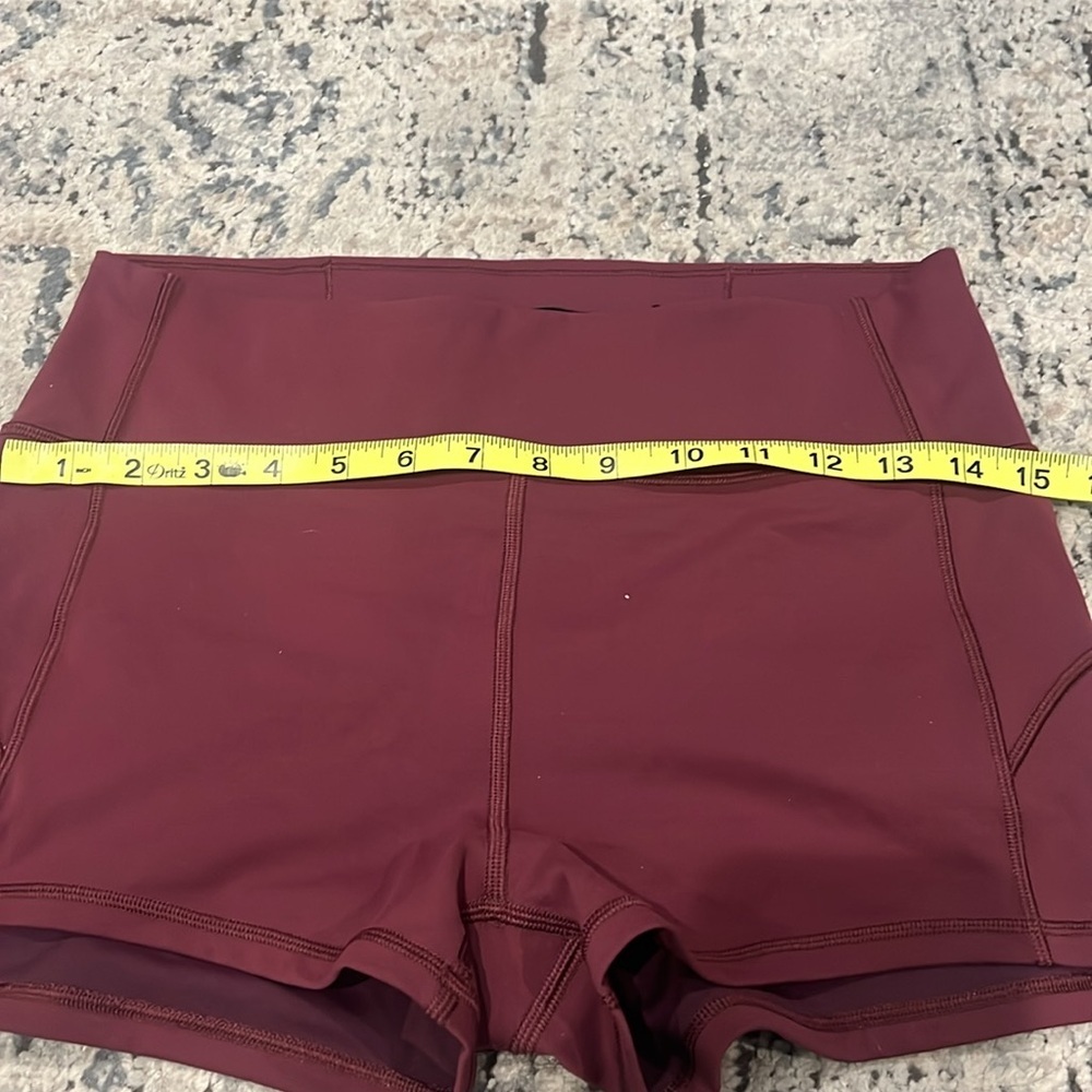 lululemon athletica high rise Maroon Athletic Shorts - Picture 4 of 7